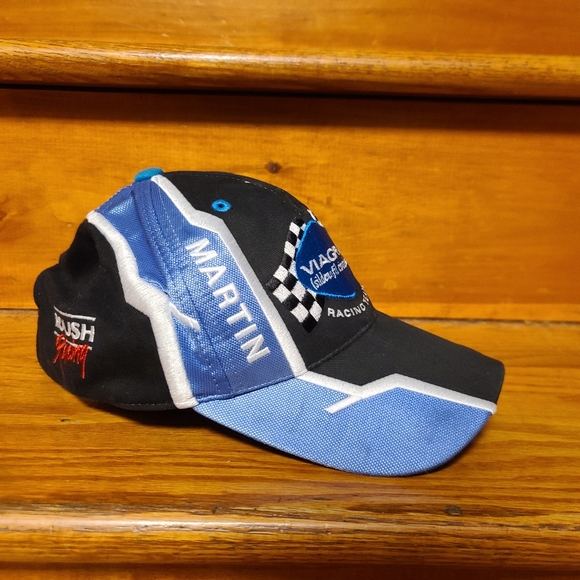 Vintage Mark Martin V Team Racing Velcroback Adjustable Hat OSFM - Picture 2 of 5